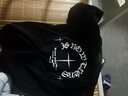 布恩普 美式潮牌卫衣男秋冬季高街嘻哈十字架潮流流学生加绒加厚外套纯棉宽松套头落肩长袖圆领打底衫 （黑色加绒）纯棉 XL 实拍图