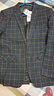 啄木鸟 小西服男新款春秋韩版修身帅气西装格子休闲秋冬加棉单西高端外套上衣 307黑色 XL 实拍图