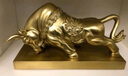 上善若水（sanstyle）全黄铜牛摆件聚财金牛牛转乾坤家居装饰客厅办公室开业牛工艺礼品 大号《旺市牛》黄铜 实拍图