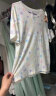 红豆居家（Hodohome）儿童睡衣女童夏季纯棉套头家居服女孩短袖短裤空调服套装326 140 晒单实拍图