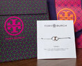 Tory Burch 汤丽柏琦【新年礼物】“怀梦前行”手链奢侈品饰品TB 143017 TORY银/淡紫色 501 实拍图