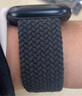 飞利浦适用苹果手表表带编织尼龙apple watch表带ultra2/iwatch/S10/9/8/7/6 【木炭黑】简约透气 42/44/45/49MM/M码 实拍图