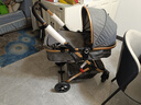 康多贝（KANGDORBE）婴儿推车可坐可躺轻便可折叠新生儿减震高景观双向手推婴儿车童车 浅灰+奢华版【提篮+睡篮二合一】 实拍图