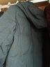 雅鹿羽绒服连帽新款加厚简约刺绣50岁60岁奶奶外套保暖F 墨绿 175/XXL 晒单实拍图