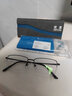 依视路（ESSILOR） 新款商务男镜架时尚镜框女配依视路镜片近视定制眼镜网上配镜 钛金属-半框-4017BK-黑色 镜框+依视路膜岩高清1.56现片 实拍图