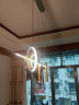 名家艺餐厅灯吊灯轻奢灯具现代简约饭厅餐桌吧台北欧极简长条创意设计感 ZY385-1000三色LED(白) 实拍图