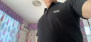 JEEP吉普短袖T恤男polo半袖新款男士夏季t恤衫商务休闲翻领上衣体恤纯 T118 黑色 L（110-125斤） 实拍图