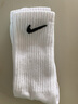 耐克（NIKE）男袜女袜 25新款运动袜透气短袜快干休闲跑步足球袜柔软篮球袜子 SX7676-100/三双装 M/24-26厘米/38-42码 实拍图