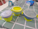 babycare辅食碗 婴儿碗 儿童碗 多功能吸盘碗套装 三件套 蒙因蓝 实拍图