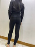 恒源祥女士保暖内衣套装秋冬季加绒加厚打底秋衣秋裤防寒棉毛衫 黑色 L (170/95) 实拍图