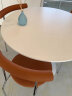 左下北欧小户型郁金香圆桌现代简约ins家用咖啡白色餐桌岩板洽谈桌子 90 晒单实拍图