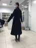 AUI 毛呢大衣女冬2023新款欧洲站气质时尚女装长款西装羊毛呢子外套 黑色 L 晒单实拍图