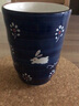 NITORI宜得利家居 复古创意日式泡茶杯家用个性水杯咖啡杯白兔日式茶杯 蓝色 实拍图