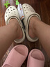 crocs卡骆驰厚底云朵洞洞鞋时尚百搭户外沙滩鞋女鞋|206750 石英粉-6UR（含智必星） 35 (220mm) 实拍图