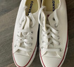 匡威（Converse）官方All Star经典帆布男女低帮休闲运动小白鞋101000 101000/白色 41 实拍图