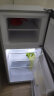 Haier海尔冰箱家用冷冻冰柜DEO净味保鲜双开门迷你小型出租房二门保温冷藏冷冻电冰箱 118升直冷节能3级 实拍图