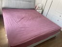 MIDO HOUSE铭都床上用品全棉磨毛四件套纯棉秋冬季床笠被套100支A类四件套220X240朱颜粉 实拍图