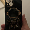 欧米滋 苹果13手机壳iPhone13Pro保护Max硅胶套mini镜头全包13p防摔软壳可爱卡通 苹果13【经典黑】宇航员支架+钢化膜+挂绳 实拍图