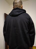 木林森（MULINSEN）运动套装男春秋季跑步休闲两件套衣服男士开衫连帽针织棉质卫衣潮 开衫黑色-加绒 2XL 实拍图