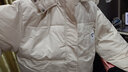托玛菲羽绒棉服女韩版宽松连帽棉衣外套秋冬季2022年新款小个子少女中学生棉袄子短款面包服加厚冬装衣服 米白色（冬装加厚款）（现货） L（125-145斤） 实拍图