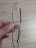 蔡司（ZEISS）镜片近视眼镜男商务半框眼睛框可配度数变色防蓝光辐射护目散光女 金色（钛材升级款） 配1.60非球面镜片(0-600度) 实拍图