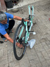 WELLCLS 死飞变速山地自行车男弯把实心胎活飞单车双碟刹公路赛成人学生 安奇黑24速40刀 实拍图