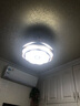 钻石牌（DIAMOND）吊扇灯隐形扇叶风扇 led餐厅北欧现代简约吊灯卧室客厅灯具吊风扇 42寸双控金色波浪6档+三色变光 实拍图