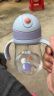可优比（KUB）宝宝学饮杯吸管婴儿戒奶瓶婴儿防摔儿童水杯重力球 卡罗蓝 240ml 【Tritan吸管杯】 实拍图