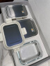 乐扣乐扣（LOCK&LOCK）不锈钢盖耐热玻璃保鲜盒密封冰箱收纳盒微波炉饭盒便当盒三件套 晒单实拍图