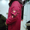孜颜中年妈妈装棉服厚外套中老年女装冬装派克服棉袄加绒厚保暖衣服女 红色 加绒 2XL （建议100-115斤） 实拍图