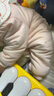 戴维贝拉（DAVE＆BELLA）新生儿夹棉连体衣女宝宝百天衣服冬装新款初生婴儿外出服幼童爬服 粉底印花【现货】 80cm （建议身高73-80cm） 实拍图