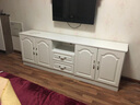孝鼎（XIAO DING）电视柜落地2025新款客厅实木电视机柜组合现代简约小户型卧室储藏 苹果红+乳白色 220*40*70cm四门2抽 实拍图