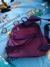 巨森袋鼠双肩包女新年七夕双肩背包时尚旅行小包时尚轻便牛津布百搭女包包 紫色 实拍图