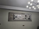 墨派 新中式客厅装饰画沙发背景墙壁画现代简约大气横幅山水叠加画 家和万事兴 C款 大幅240*80+小幅180*60晶瓷 实拍图