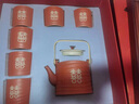 吾游 茶具套装家用茶杯节日过年结婚乔迁礼品高档创意红色茶具伴手礼婚庆新居用品陶瓷功夫茶具茶壶茶杯整套 双喜海浪茶具一壶六杯[礼盒装]+血檀木方盘 实拍图