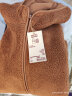 无印良品（MUJI）女式 木棉混 灯芯绒大衣黑色中长款翻领外套女款秋冬季款 BDE91C3 深棕色 XL(165/92A) 晒单实拍图