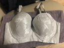 爱慕（Aimer）内衣女聚拢大罩杯侧收副乳轻塑调整型美背大码A-E杯可穿文胸胸罩 灰色 80D 实拍图
