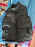 稻草人 马甲男秋冬新款立领宽松马夹男背心短款外套保暖棉衣 黑色 MT2372 L 实拍图