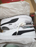 彪马（PUMA）【小白鞋】经典帆布薄底板鞋男女黑白运动鞋SMASH 374754 白-黑色-01 35.5 实拍图