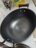 古釜双耳加深大容量铸铁锅无涂层生铁锅家用炒菜锅具电磁炉燃气灶通用 【锅+ 超级可视盖】 30cm 实拍图