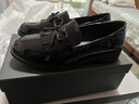 达芙妮小皮鞋女2025春季新款英伦风乐福鞋女一脚蹬jk单鞋女百搭女鞋 亮面黑【主图款】 38 实拍图