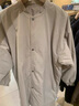 无印良品 MUJI 男女通用 不易沾水 立领大衣 无性别 男款女款 BDE16C1A 浅米色 XXS-XS 实拍图