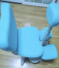 怡佳乐（YIJIALE）儿童学习椅小学生写作业写字椅子家用可升降调节正姿椅带脚踏 蓝色五爪/普通版+脚踏1.1-1.45米 实拍图