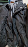 南极人外套男春秋季潮流韩版宽松休闲衣服男装潮牌假两件工装连帽夹克男 WT152-黑色-常规 3XL 实拍图