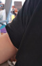 森马（Semir）[纯棉]短袖T恤男24夏季新款简约纯色修身短t百搭休闲t恤男 黑色90001 175/92A/L 晒单实拍图