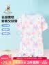 Classic Teddy精典泰迪女童睡衣儿童家居服中小童纯棉短袖家居裙子夏 紫色 110 实拍图