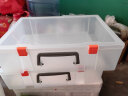 斯宝路长方形塑料手提盒透明盒塑料盒五金零件盒工具箱玩具整理箱收纳盒 透明色大号36.3*26.7*10CM 空盒 晒单实拍图