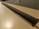 田岛（TAJIMA）田岛工具直尺美工刀防护导向尺30/45/60厘米广告裁切绘图工具防滑 黑色直尺45厘米 实拍图