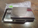 百畅 304不锈钢蒸盘家用菜盘广东拉肠粉专用工具套装长方形盘子 304浅盘23×17×2.5纯平底两个装 （肠粉工具四件套） 实拍图