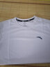 安踏短袖男士运动t恤宽松夏季新款上衣透气薄款休闲运动服夏装体恤男 7139安踏白 S 165 实拍图